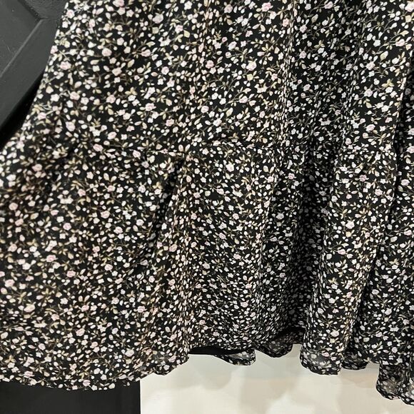 Wild Jasmine Floral V-Neck Semi Sheer Longsleeve Dress Size 2XL Plus - Picture 5 of 7